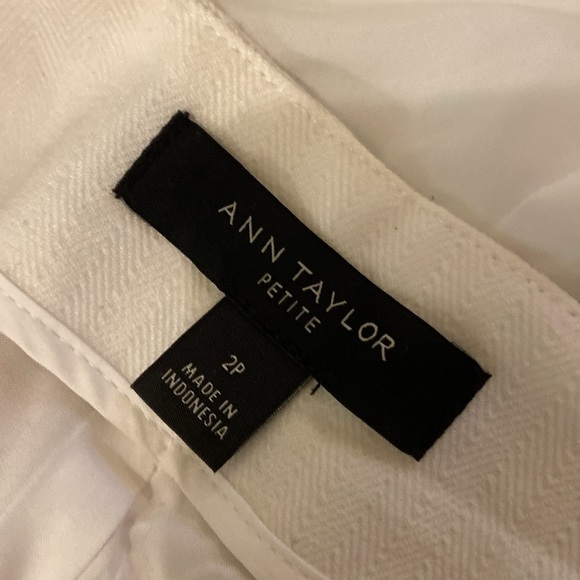 Ann Taylor Herringbone Linen Suit 2 Petite - Picture 5 of 5